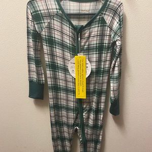 NWT little sleepies 2t Noel plaid